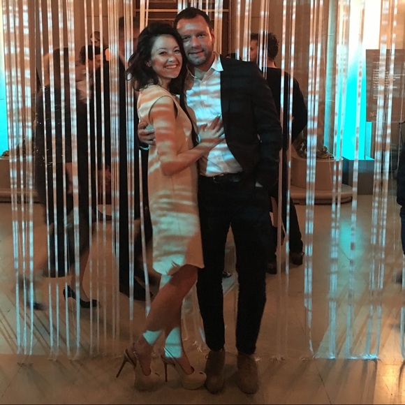 Leather + Tan Classic Shift Dress - Picture 5 of 5